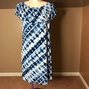 Blue Tie Dye Dress